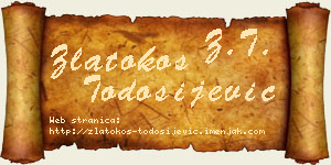 Zlatokos Todosijević vizit kartica